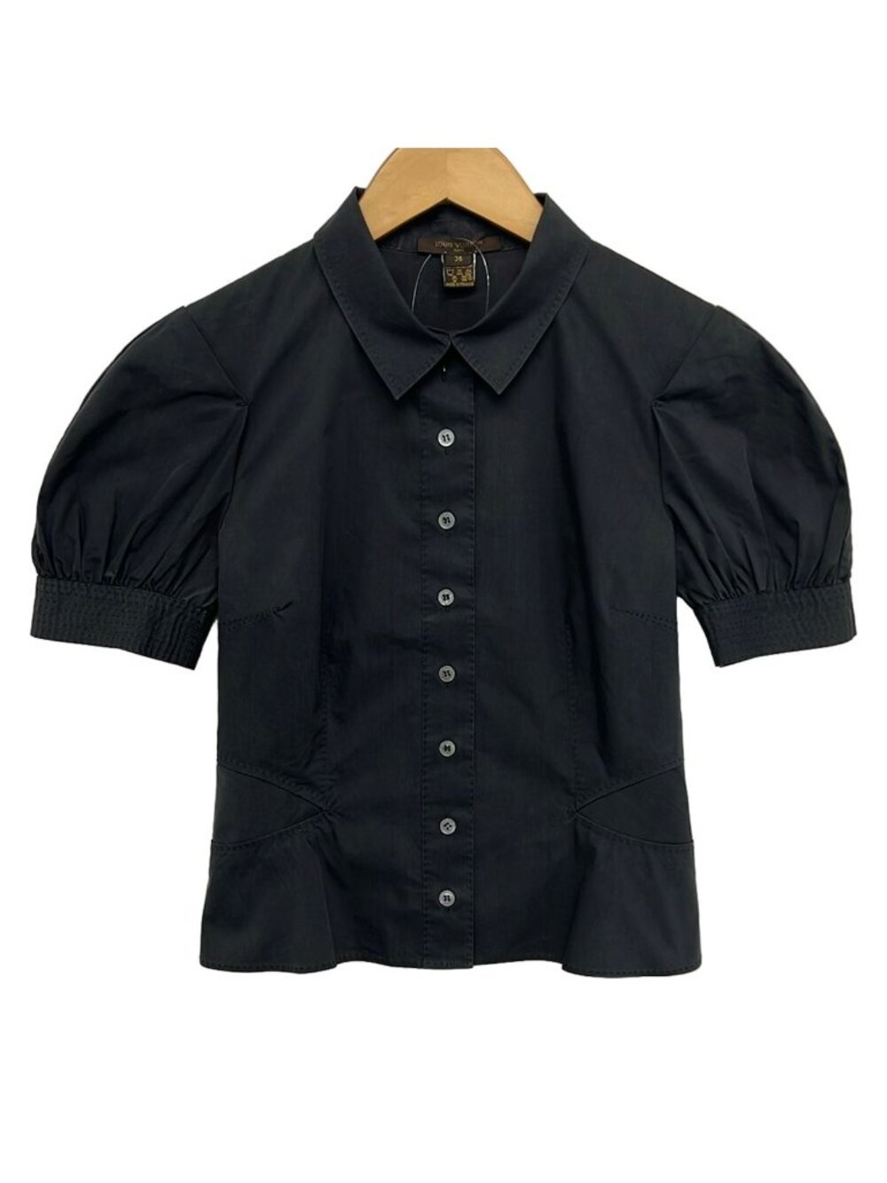 Louis Vuitton Short Sleeve Shirt Blouse S Navy